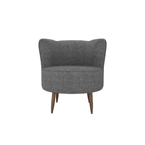 Poltrona Decorativa Savana 1 Lugar Linho Chumbo Matrix