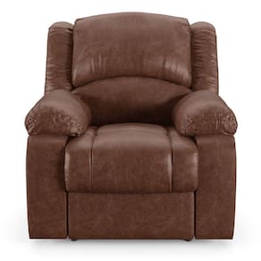 Poltrona Do Papai Reclinável Pietra Power Touch Fh9 Pu Marrom Brilho - Mpozenato