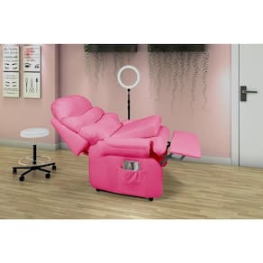 Poltrona Reclinável Barão Papai Mamãe Com Assento De Elevação Corano Pink Pink 314
