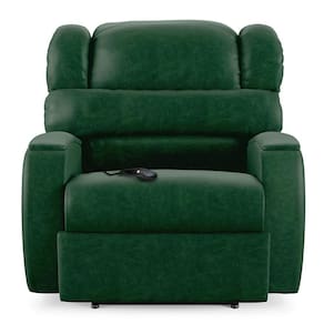 Poltrona Do Papai Reclinável Kalie Controle Power Elétrico Fh9 Pu Verde Musgo - Mpozenato
