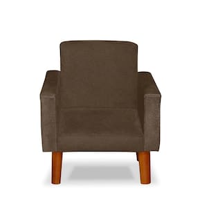 Mini Poltrona Cadeira Infantil Nina De Criança Suede Marrom