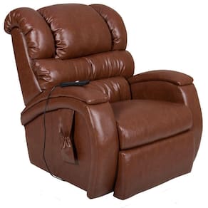 Poltrona Do Papai Reclinável Elétrica Com Controle Biorne F05 Corano Caramelo Brilho - Lyam Decor