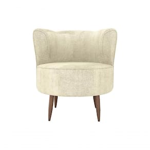 Poltrona Decorativa Savana 1 Lugar Boucle Bege Matrix