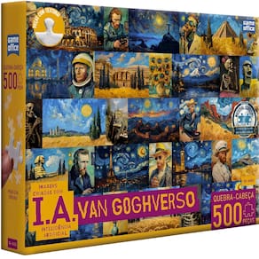 Puzzle Quebra Cabeça IA VanGoghVerso 500 Peças Toyster