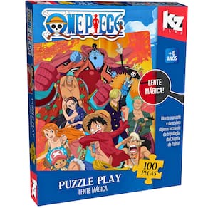 Quebra Cabeça Puzzle One Piece 100 Peças Lente Magica Elka