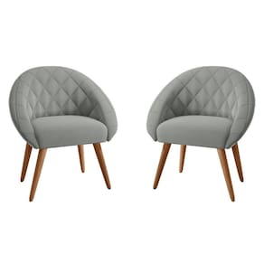 Conjunto Poltrona Decorativa Maricá Linha Grafite