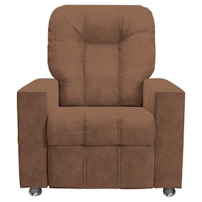 Poltrona Do Papai Reclinável Romeo F05 Veludo Terracota