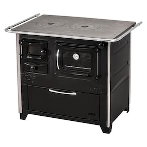 Fogão a Lenha Hidro Prime Box N2 Direito Preto com Forno