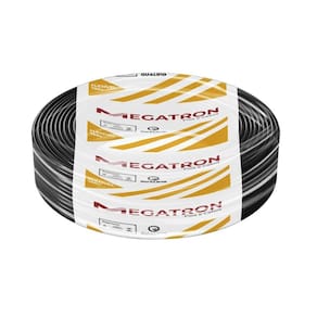 Cabo Flexível Megatron 2,5MMx100M Rolo 750V Preto