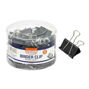 Predendor para Papéis Binder Clip 25mm Pote c/ 48 Unidades Multi Funções - BRW