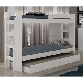 Beliche Infantil com Cama Auxiliar - 125-Neve - Star Móveis