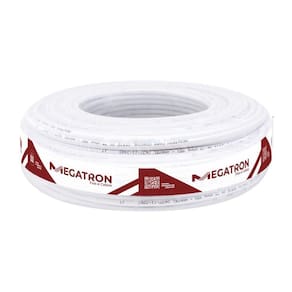 Cabo Megatron Coaxial 67% Malha RG 6 100m Branco