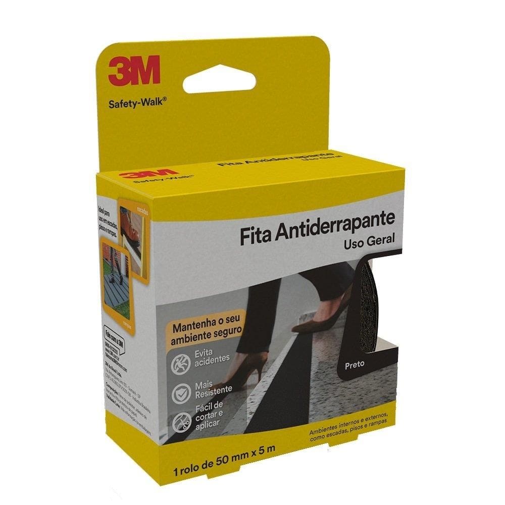 Fita Antiderrapante 3M Safety-Walk 50mmx5m Preta