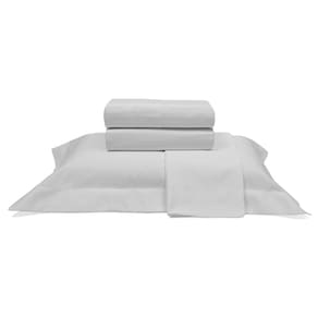 Jogo De Cama Buettner King Percal 1000 Fios 4 Peças Prata