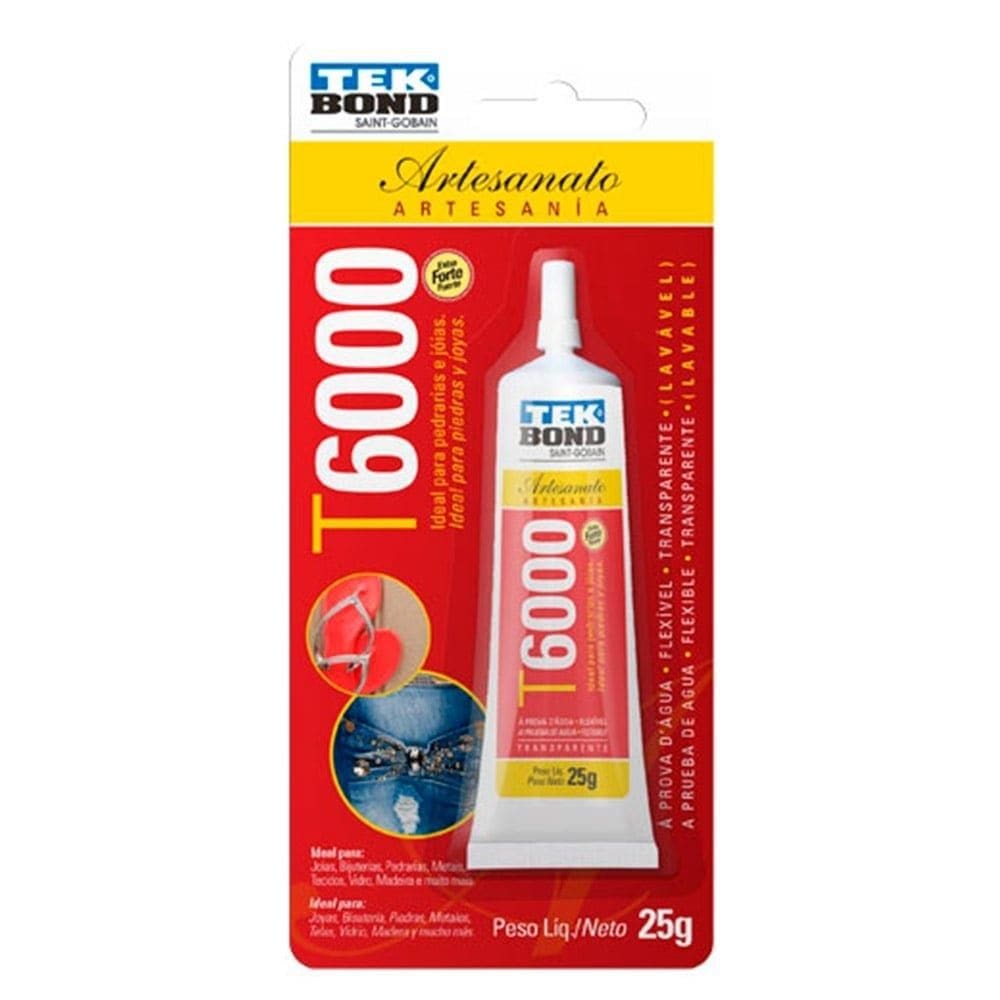 Cola Adesivo Tekbond T6000 Artesanato 25g
