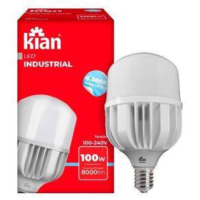 Lâmpada Led Kian Industrial Bulbo T 100W E40 6,5K