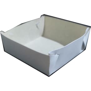 Embalagem mini hambuguer 7x7x3 cm 50 un. Liso s/imp. Duplex