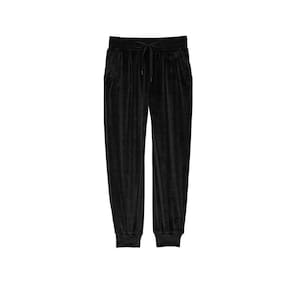 Calça Jogger Em Veludo Preto TamGG Esportiva Victórias Secret