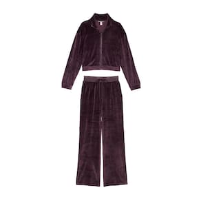 Conjunto de Veludo Esportivo Vinho Tam GG Victorias Secret