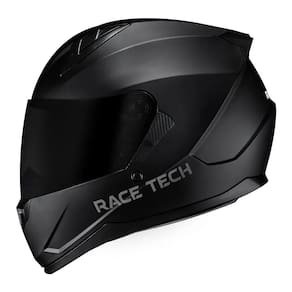 Capacete Race Tech Sector Monocolor Preto Fosco Mais Viseira Fumê