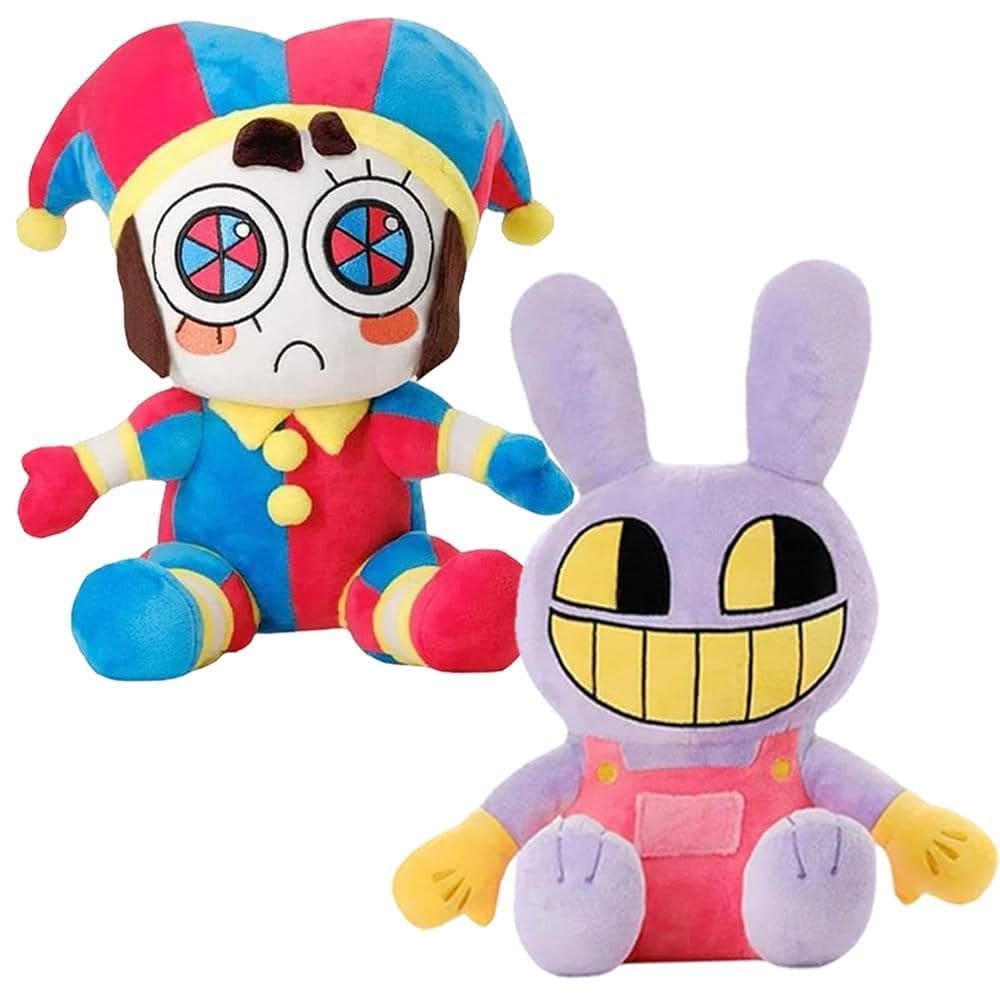 Brinquedos de boneca Stuffed Plushies Jax e Pomni Plush para crianças (2 unidades)