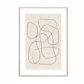 Quadro Minimalista Em Canvas 13575-1 70x50x3cm Tela Mart