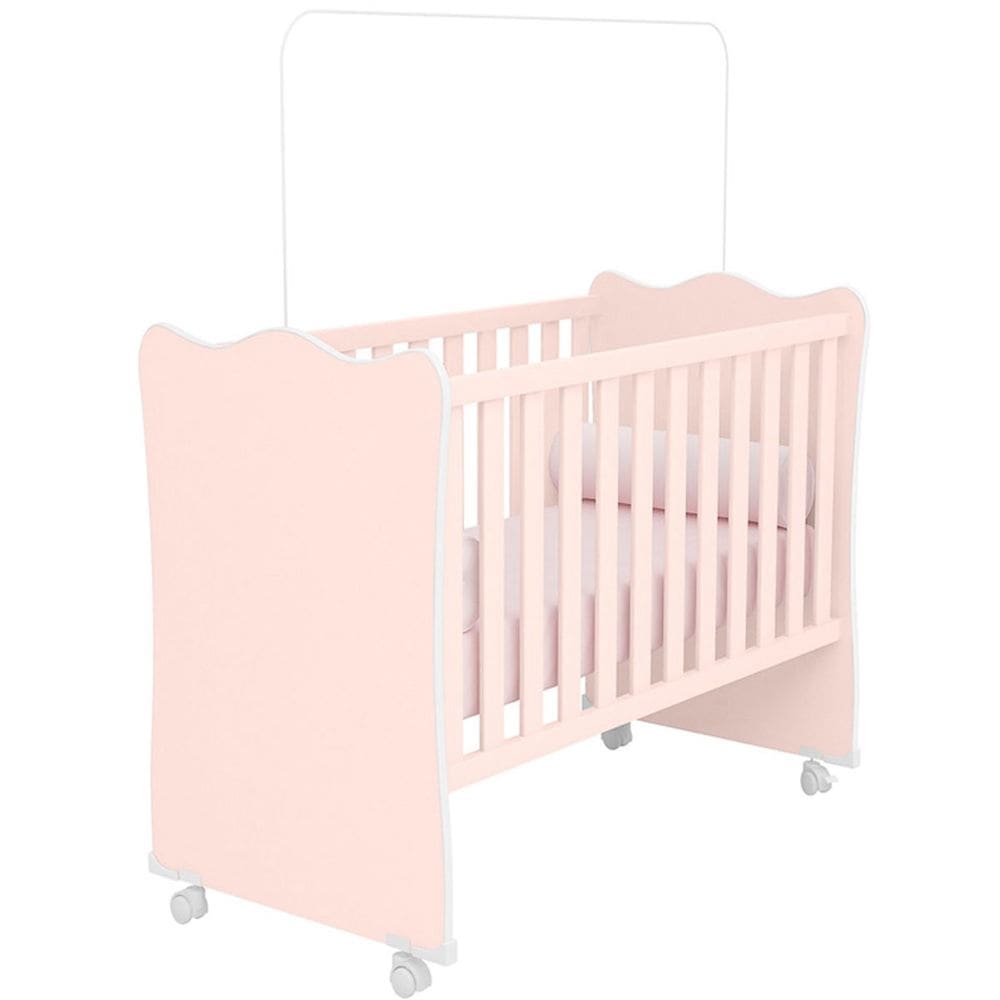 Berço Infantil MDP com Rodízios Doce Mel