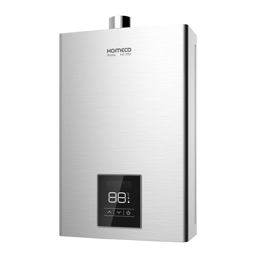 Aquecedor de Água a Gás Komeco GLP 21 Litros - Prime - Inox