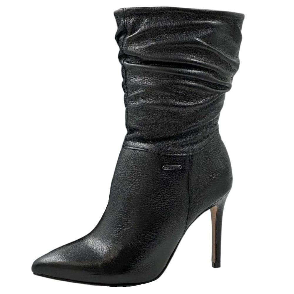 Bota Feminina Salto Fino Elegante Conforto Couro Bottero