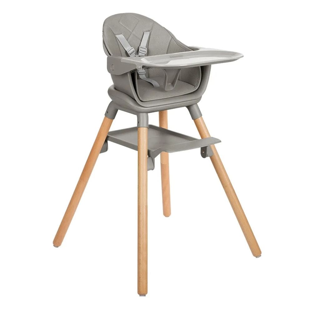 Cadeira Refeicao 6 Em 1 Woody Grey (Cinza) - Kikka Boo