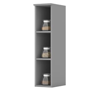 Armario Aereo Com Nicho MDF 20 cm Americana C360 Cinza Henn