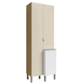 Paneleiro de Cozinha 3 Portas Minsk Branco/Soft/Freijó Z06 - Mpozenato