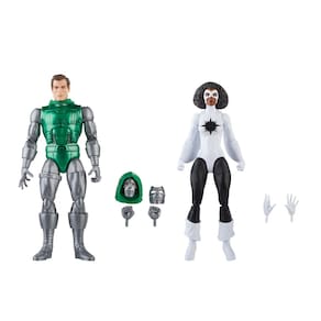 Bonecos de ação Marvel Legends Captain vs. Doctor Doom 6"