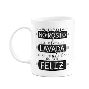 Caneca Motivação - E a vontade de ser feliz - 325ml