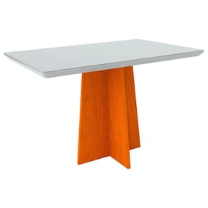 Mesa De Jantar Ana 1,35m 4 Lugares Ypê Off White New Ceval