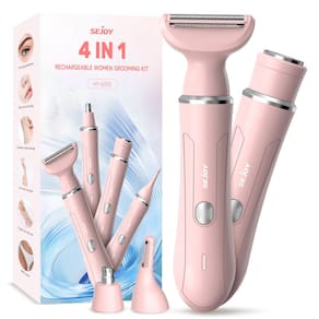 Aparador de pelos faciais Sejoy All-in-1 para mulheres rosa