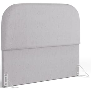 Cabeceira Cama Box Casal 140cm Orgânica Lanna W01 Linho Cinza - Lyam Decor