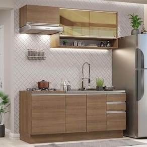 Cozinha Completa 180008 Com Armário E Balcão RusticRustic