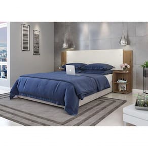 Cabeceira Eccos Flex Com Painel Reversivel Fabrimóveis