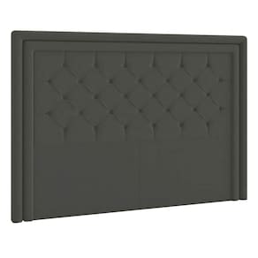 Cabeceira Queen P04 160 Cm Suede Cinza Escuro Tca 958