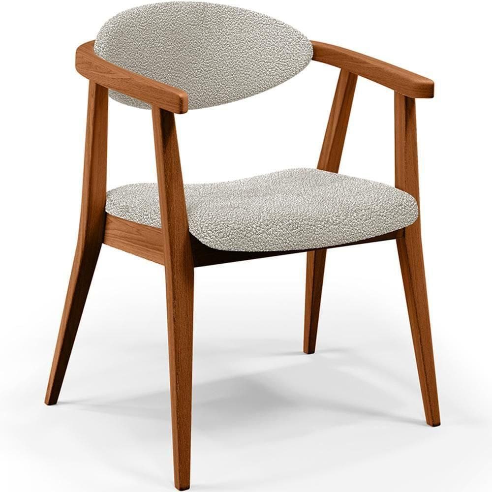 Poltrona E Recepção Cecília L02 Bouclê Creme