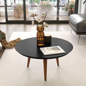 Mesa De Centro Luna 591 Preto Acetinado - Patrimar