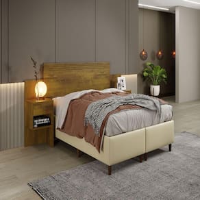 Cabeceira Master Rovere Rustico 2 Gavetas Benetil Móveis