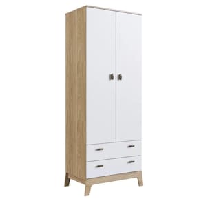Guarda Roupa Infantil 73Cm 2 Portas 2 Gavetas Favo De Mel 005 Itapuã/Branco - Completa Móveis