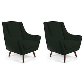 Kit 02 Poltronas Juliet D02 Veludo Verde C-303