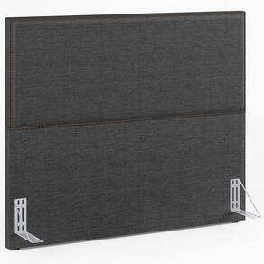 Cabeceira King Tachas 195cm Cinza Escuro