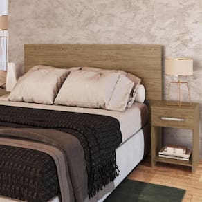 Cabeceira Com 2 Mesas De Apoio Ca41 Decibal Wood Wood