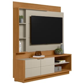 Home Tv 70 Polegadas Com Gaveta Moscou Nature Off-white