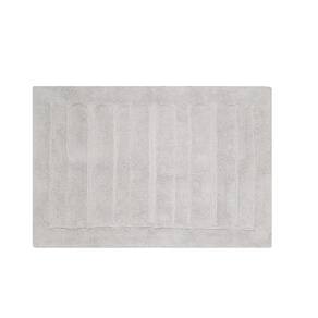 Tapete Algodao Retangular Aconchegante Macio Areia Bege 60x90cm