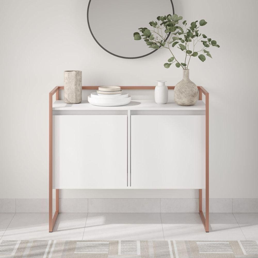 Buffet Industrial 2 Portas Sp Branco Cobre